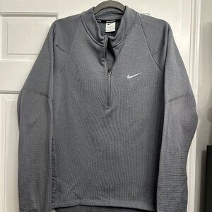 Nike Element Repel Therma-FIT 1/2 Zip Gray Running Top Men Sz L FB8564-084